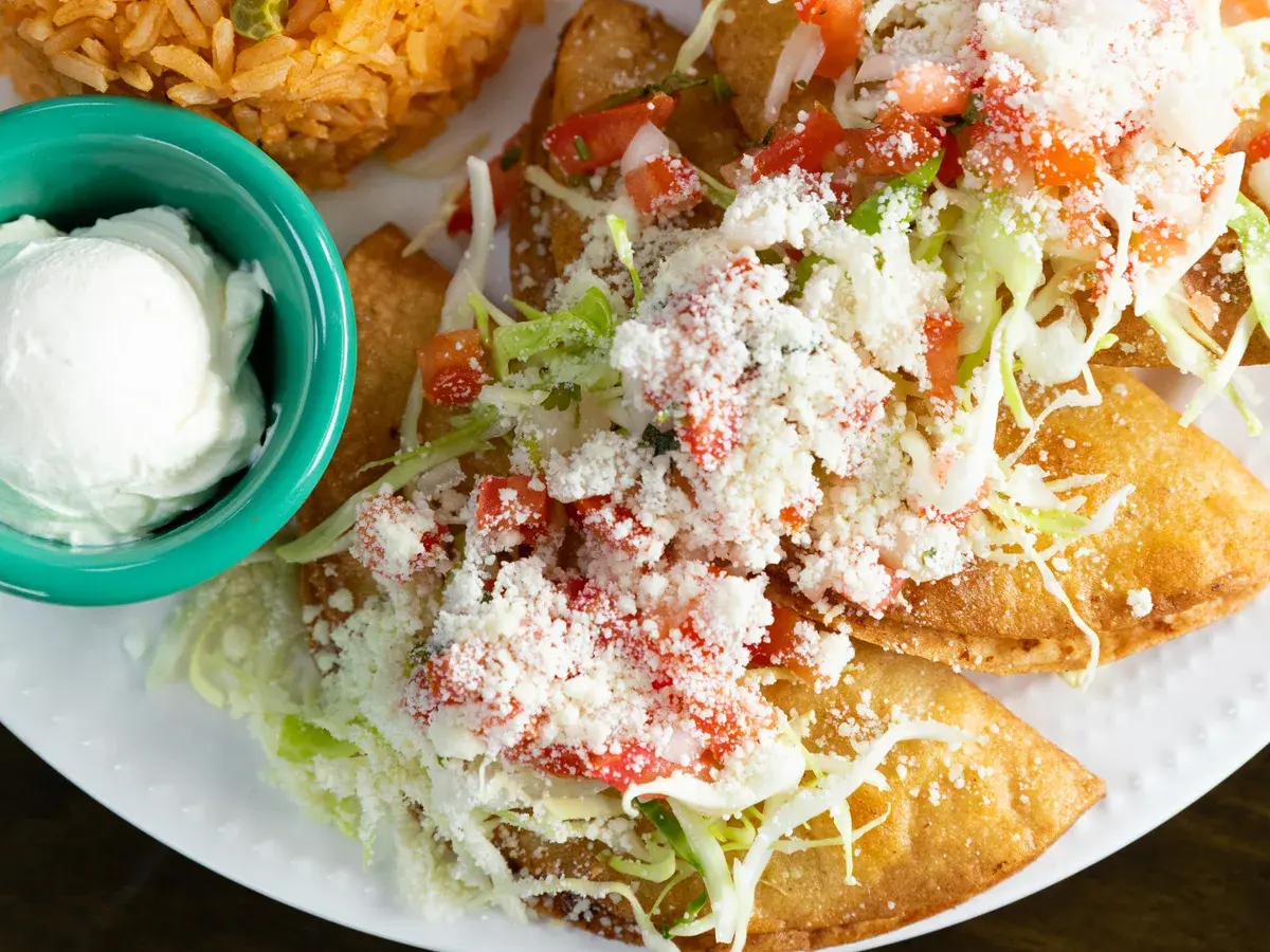 Chilaquiles Verdes con Huevos at Palomar Fish Tacos