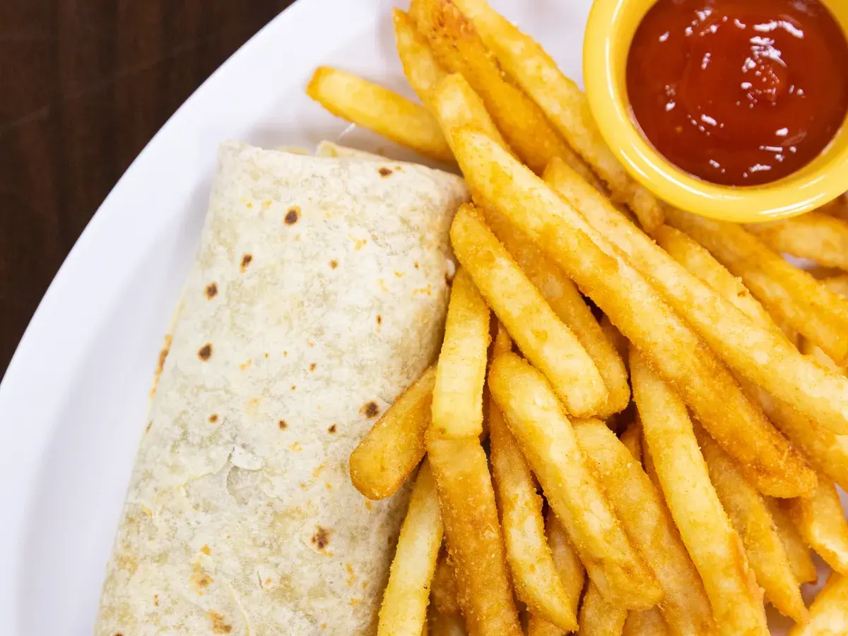 Kids Bean & Cheese Burrito at Palomar Fish Tacos