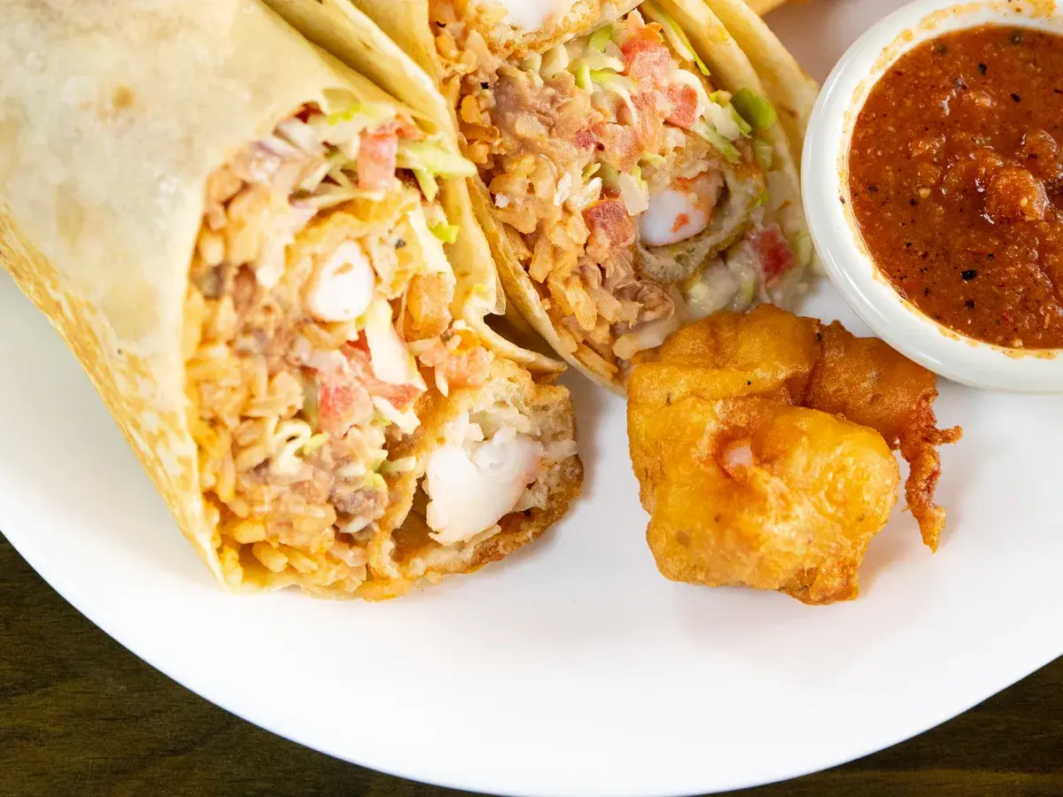 Shrimp Burrito at Palomar Fish Tacos