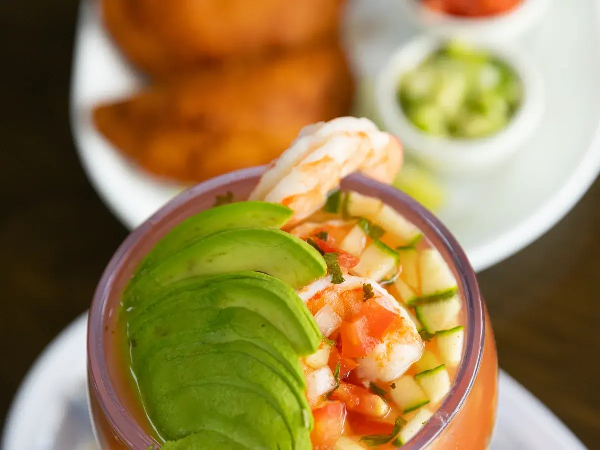 Shrimp Cocktail at Palomar Fish Tacos