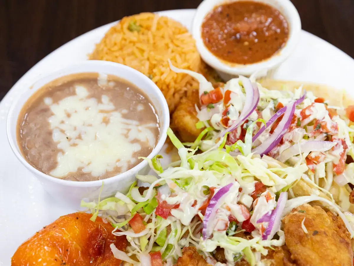 Shrimp Tacos Combo at Palomar Fish Tacos