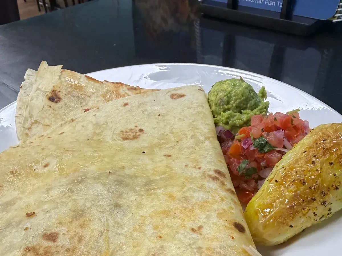 Al Pastor Quesadilla at Palomar Fish Tacos