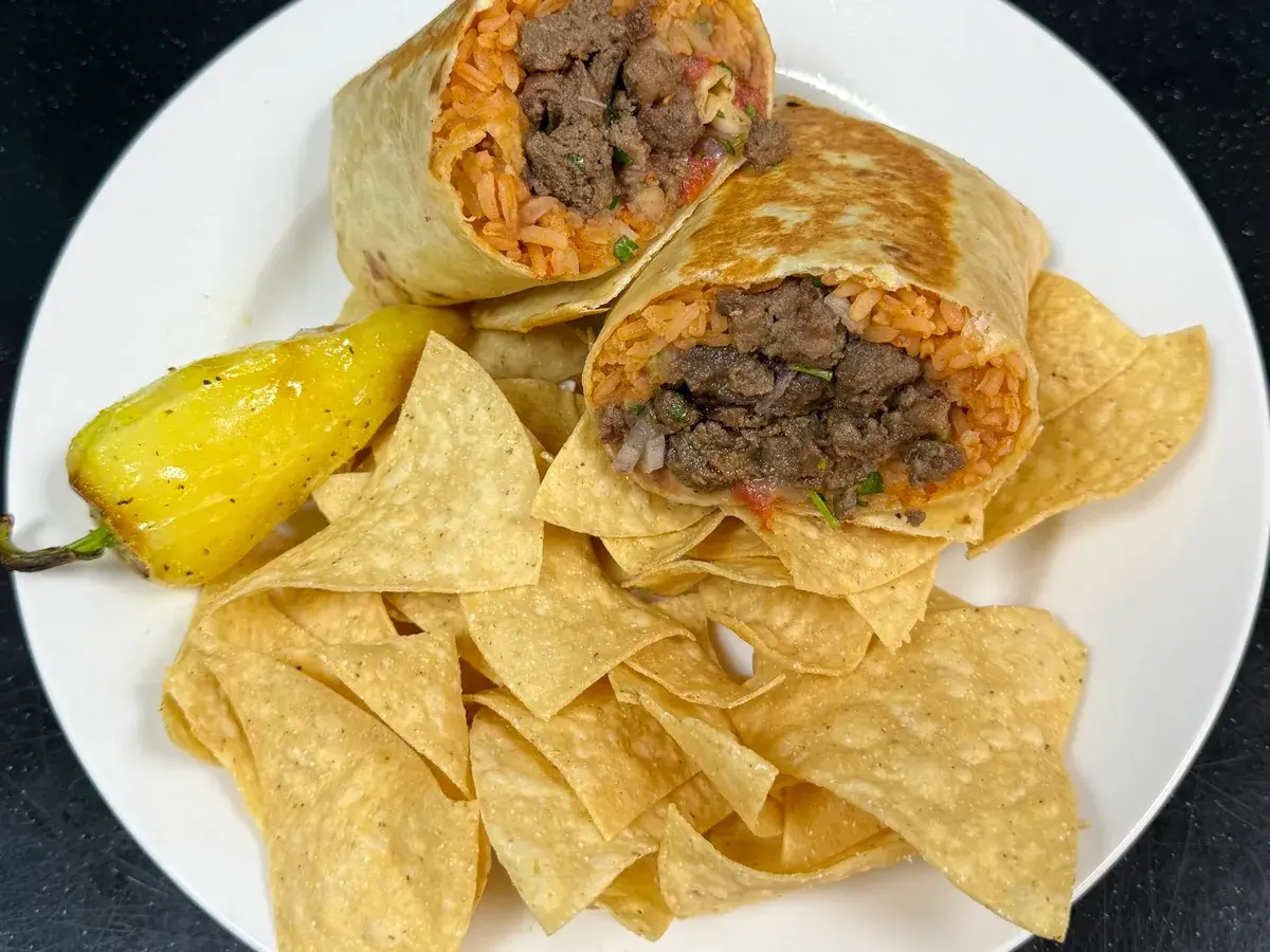 Carne Asada Burrito at Palomar Fish Tacos