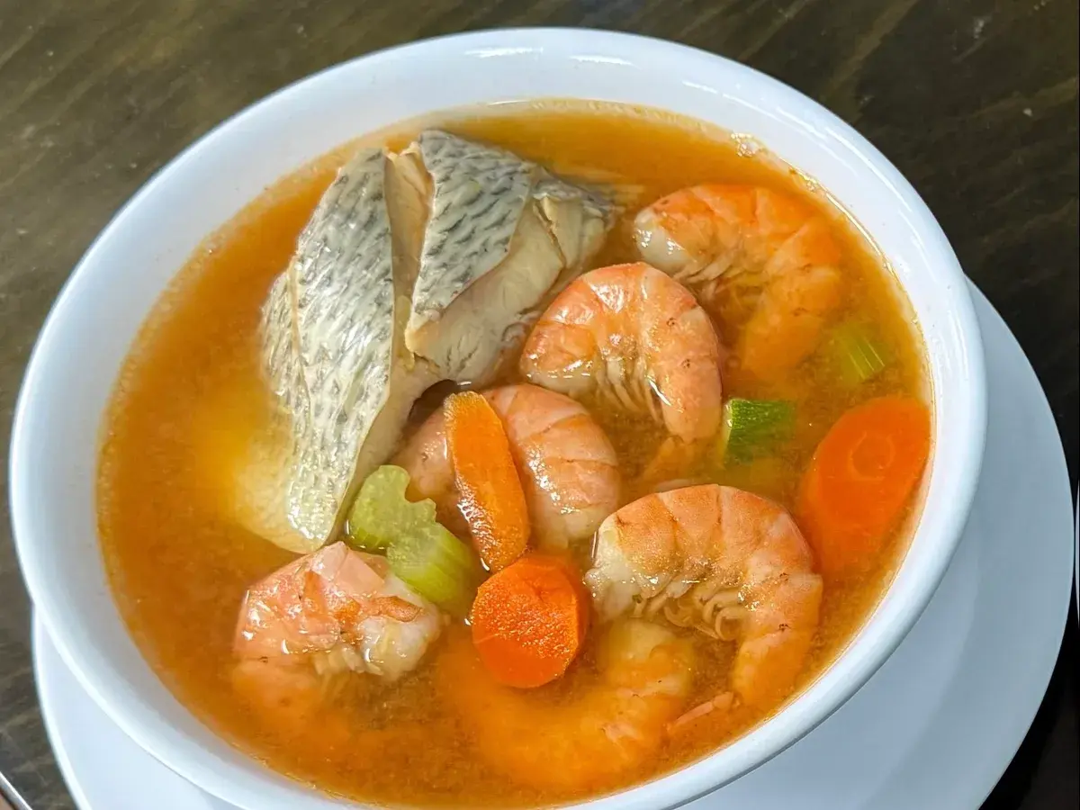 Fish & Shrimp Soup at Palomar Fish Tacos