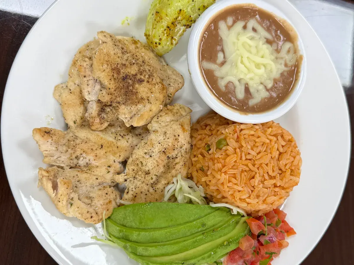 Grilled Chicken Plate at Palomar Fish Tacos